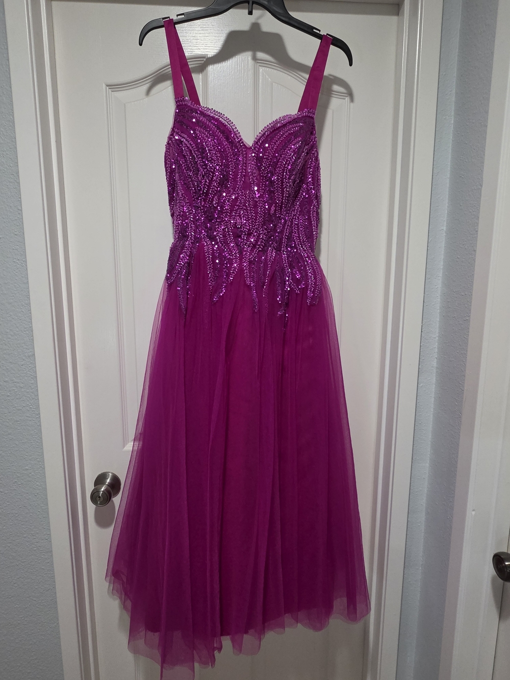 ✨️Embellished VIPGirl Vintage Pink Prom Dress Pageant Gown with Lace up Corset✨️